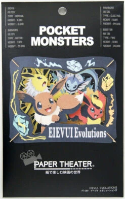 Ensky Paper Theater PT-089 Pokemon Eevee Evolutions