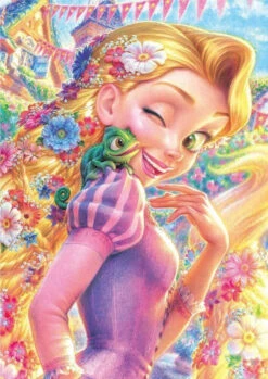 Tenyo Japan Jigsaw Puzzle DSG-266B-791 Disney Tangled Rapunzel Pascal (266 Pcs)