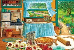 APPLEOne Jigsaw Puzzle 300-324 Janet Kruskamp Mother's Apple Pie (300 Pieces)