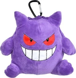Pokemon Center Plush Pouch With Carabiner Gengar