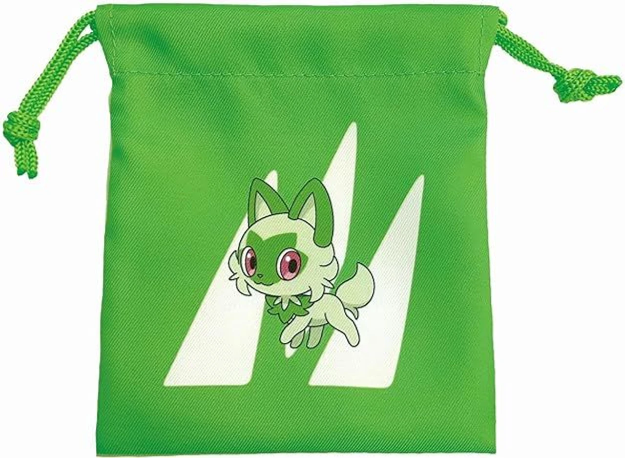 Unique730 Pokemon Center Drawstring Pouch In Poke Ball Grass Type - Image 2