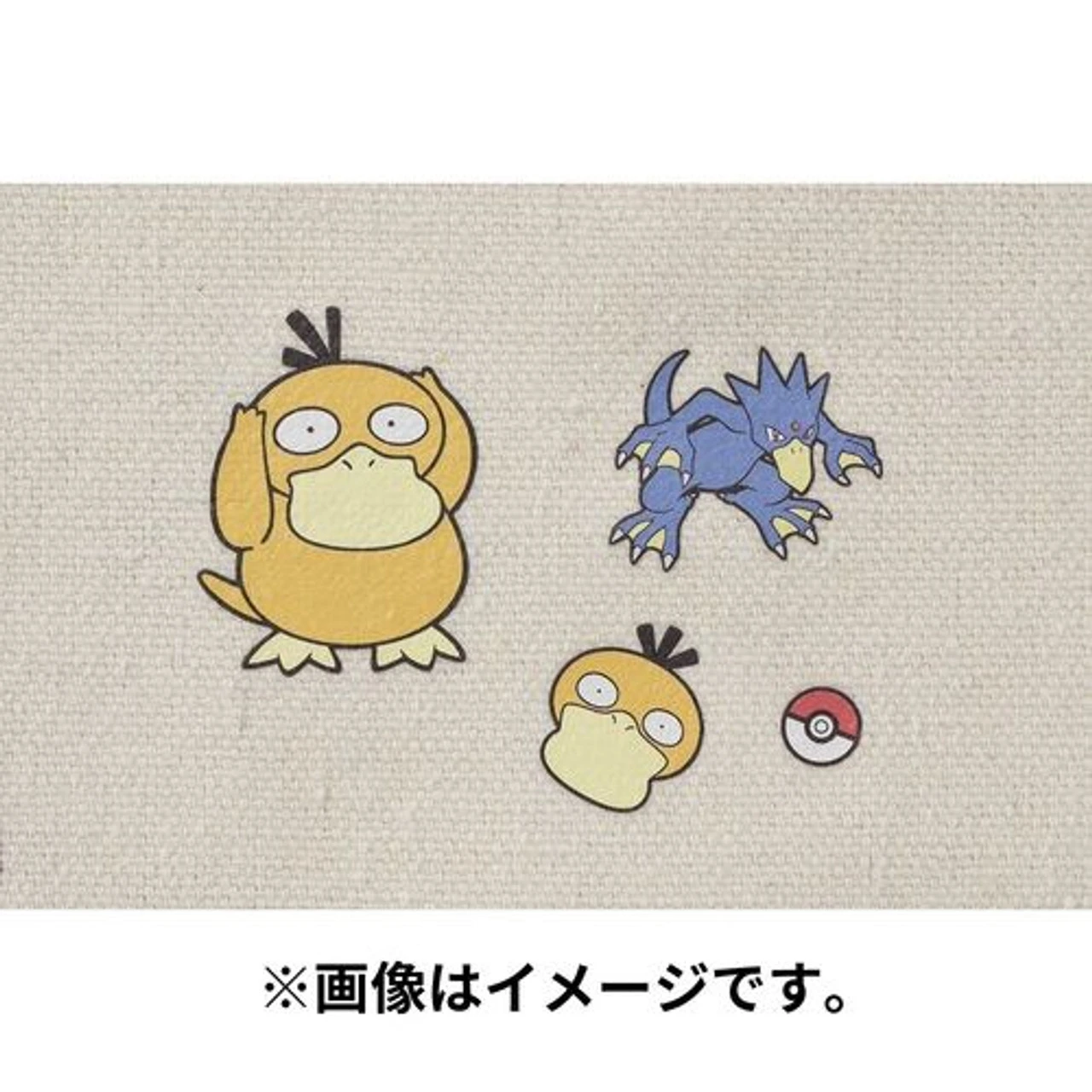 Pokemon Center Original Irodo Fabric Transfer Sticker - Psyduck Golduck - Image 3