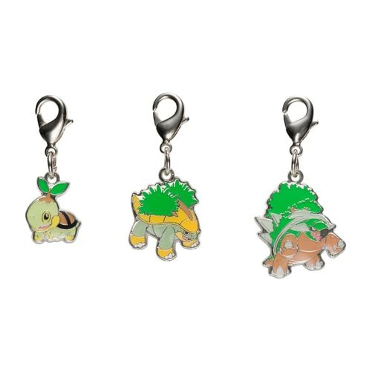 Pokemon Center Original Metal Keychain Series - Turtwig 387-388-389