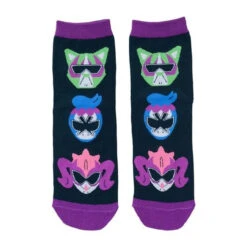 Pokemon Center Original Middle Socks Mask Patterns (23-25cm) (Teal Mask)