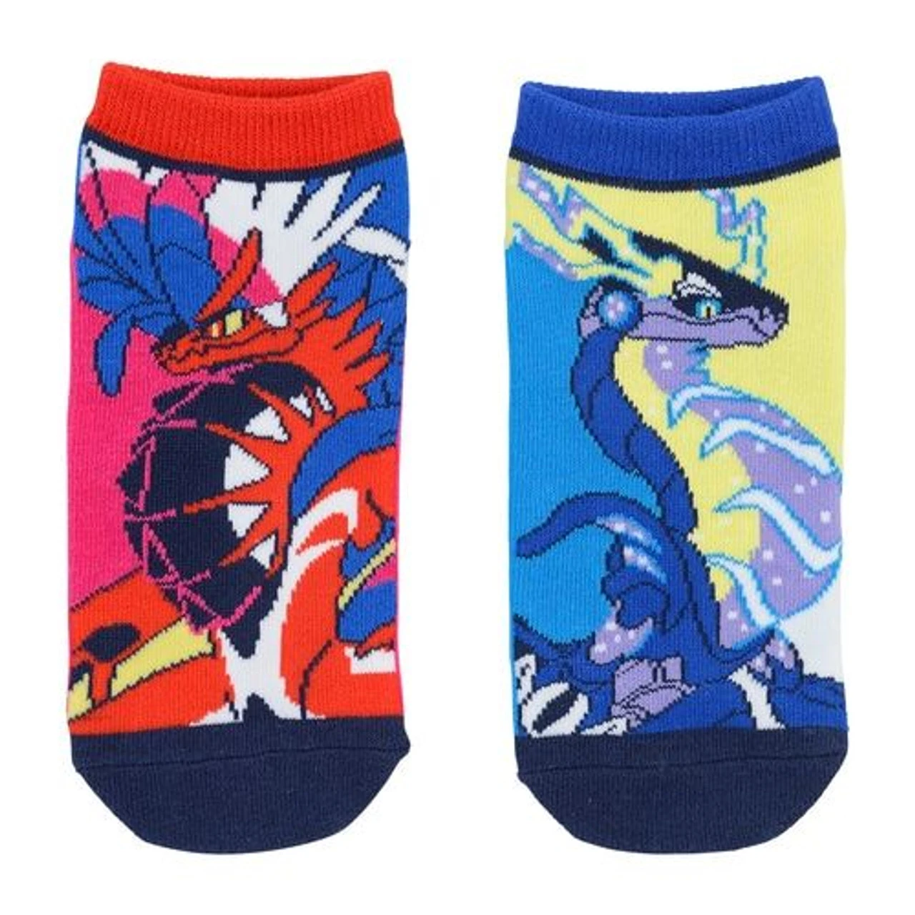 Pokemon Center Original Short Socks Miraidon & Koraidon (19-21cm)
