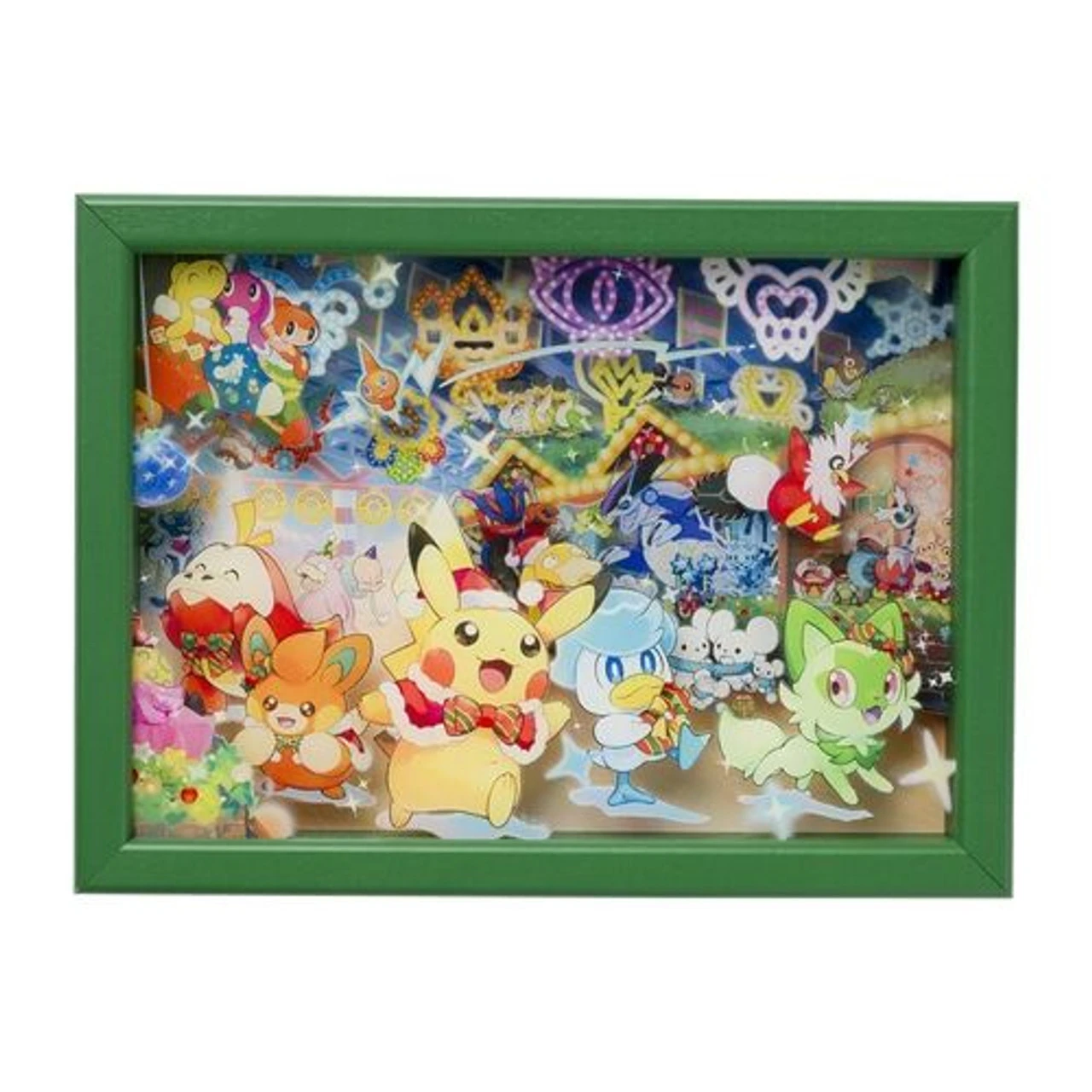 Pokemon Center Original Acrylic Art With Frame (Paldea's Christmas Market)