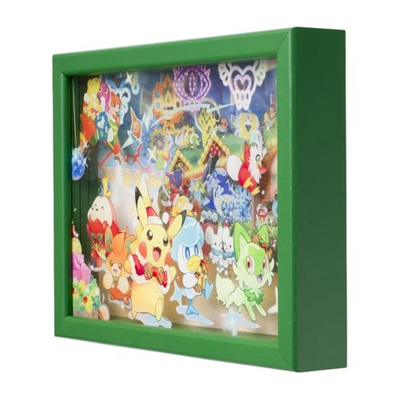 Pokemon Center Original Acrylic Art With Frame (Paldea's Christmas Market) - Image 2