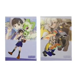 Pokemon Center Original A4 Clear File Set Of 2 - Florian & Arven (Pokemon Trainers)