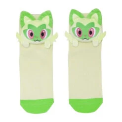 Pokemon Center Original Middle Socks With Mascot Sprigatito (23-25cm)