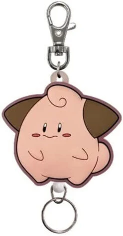SK JAPAN Pokemon Rubber Reel Keychain - Cleffa
