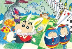 Appleone KY1473RX Jigsaw Puzzle Crayon Shin-chan Alice In Wonderland (300 Pieces)