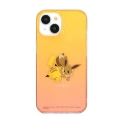 Pokemon Center Original IPhone 15/14/13 Compatible Soft Case Pikachu & Eevee