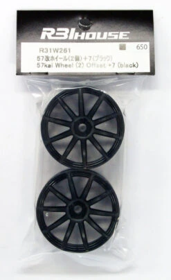 R31HOUSE R31W261 57kai Wheel Offset +7 (Black/2 Pcs)