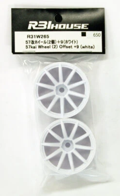 R31HOUSE R31W265B 57kai Wheel Offset +9 (White/2 Pcs)