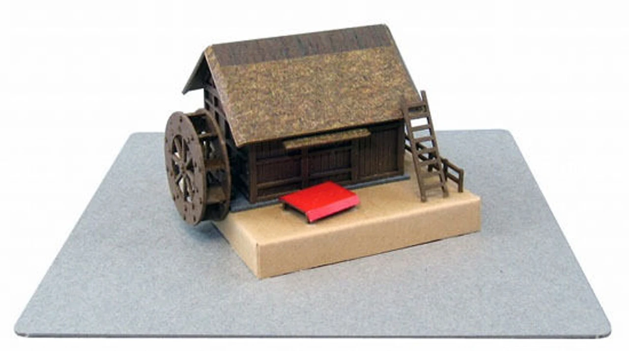 Sankei MP01-39 Water Mill 1/220 Z Scale Paper Kits