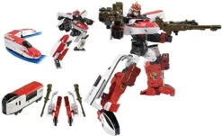 Takara Tomy Pla-Rail Shinkansen Transformation Robot Shinkarion Z E6 Nex Set