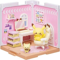 Takara Tomy Pokemon Pokepeace House Hobby Room Pichu & Pikachu