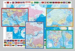 Apollo-sha 20-103 Jigsaw Puzzle World Map (109 Pieces)