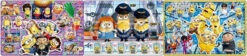 Apollo-sha Jigsaw Puzzle Minions Fever Panorama Puzzle (18+24+32 Pieces)