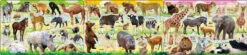 Apollo-sha 24-182 Jigsaw Puzzle Various Animals Panorama Puzzle (10+15+20 Pieces)