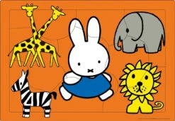 Apollo-sha 25-118 Jigsaw Puzzle Miffy And Zoo Animals (9 Pieces) Child Puzzle