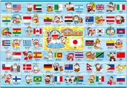 Apollo-sha 25-185 Jigsaw Puzzle Doraemon Around The World (75 Pieces) Child Puzzle