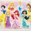 Tenyo DK40-371 Jigsaw Puzzle Disney Sparkling Dresses Princesses (40 Pieces) Child Puzzle