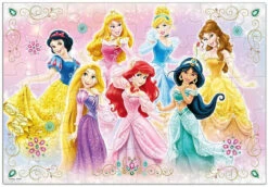Tenyo DK40-371 Jigsaw Puzzle Disney Sparkling Dresses Princesses (40 Pieces) Child Puzzle