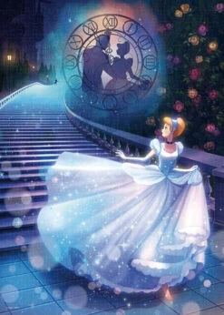 Tenyo D500-672 Jigsaw Puzzle Disney Cinderella Sparkling Staircase (500 Pieces)