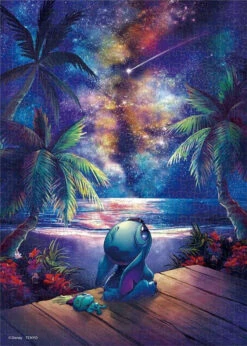 Tenyo D500-673 Jigsaw Puzzle Disney Lilo & Stitch Wishing On A Star (500 Pieces)