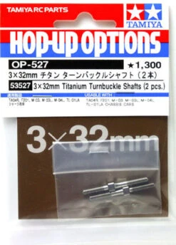 Tamiya 53527 (OP527) 3 X 32mm Titanium Turnbuckle