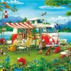 APPLEONE Jigsaw Puzzle 1000-839 Hiroyuki Tanikawa Camping Holiday (1000 Pieces)