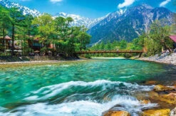 Appleone 1000-884 Jigsaw Puzzle Clear Stream And Hotaka Mountain Range Nagano (1000 Pieces)