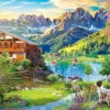 Appleone 1000-889 Jigsaw Puzzle Relaxing Lake Resort (1000 Pieces)