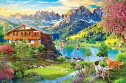 Appleone 1000-889 Jigsaw Puzzle Relaxing Lake Resort (1000 Pieces)