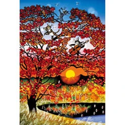 APPLEONE Jigsaw Puzzle 300-345 Maple (Autumnal Tints) Seiji Fujishiro (300 Pieces)
