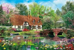 Appleone 300-365 Jigsaw Puzzle April Cottage By Dominic Davison (300 Pieces)