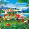 Appleone 300-370 Jigsaw Puzzle Camping Holiday (300 Pieces)