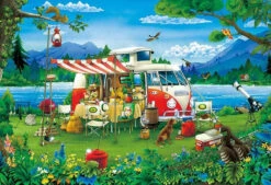 Appleone 300-370 Jigsaw Puzzle Camping Holiday (300 Pieces)