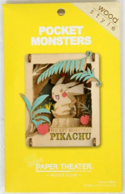 Ensky Paper Theater PT-W05 Wood Style Pokemon Pikachuu