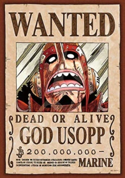 Ensky Jigsaw Puzzle 208-037 Wanted Poster One Piece God Usopp (208 Pieces)