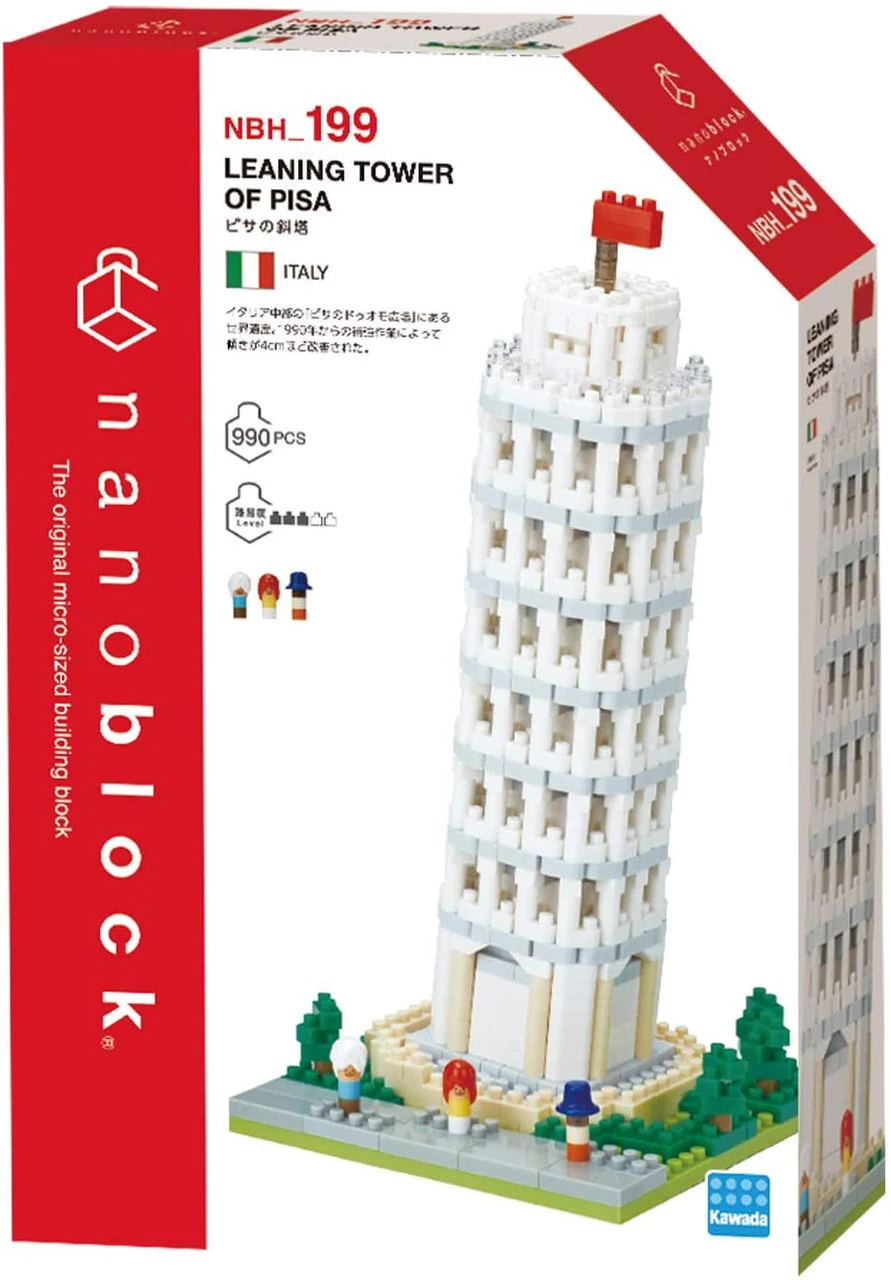 Kawada NBH_199 Nanoblock The Leaning Tower Of Pisa - Image 2