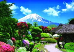 Epoch Jigsaw Puzzle 01-072 Japanese Garden In Bloom And Mountain Fuji (108 Pieces)