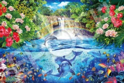 Epoch 23-720s Jigsaw Puzzle Lassen Aloha Hawaii World Travel (Glow In The Dark) (2016 S-Pieces)