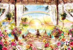 Epoch 31-740 Jigsaw Puzzle Romantic Vacation (Yoshimasa Kishida) Glow-in-the-Dark (1053 Pieces)