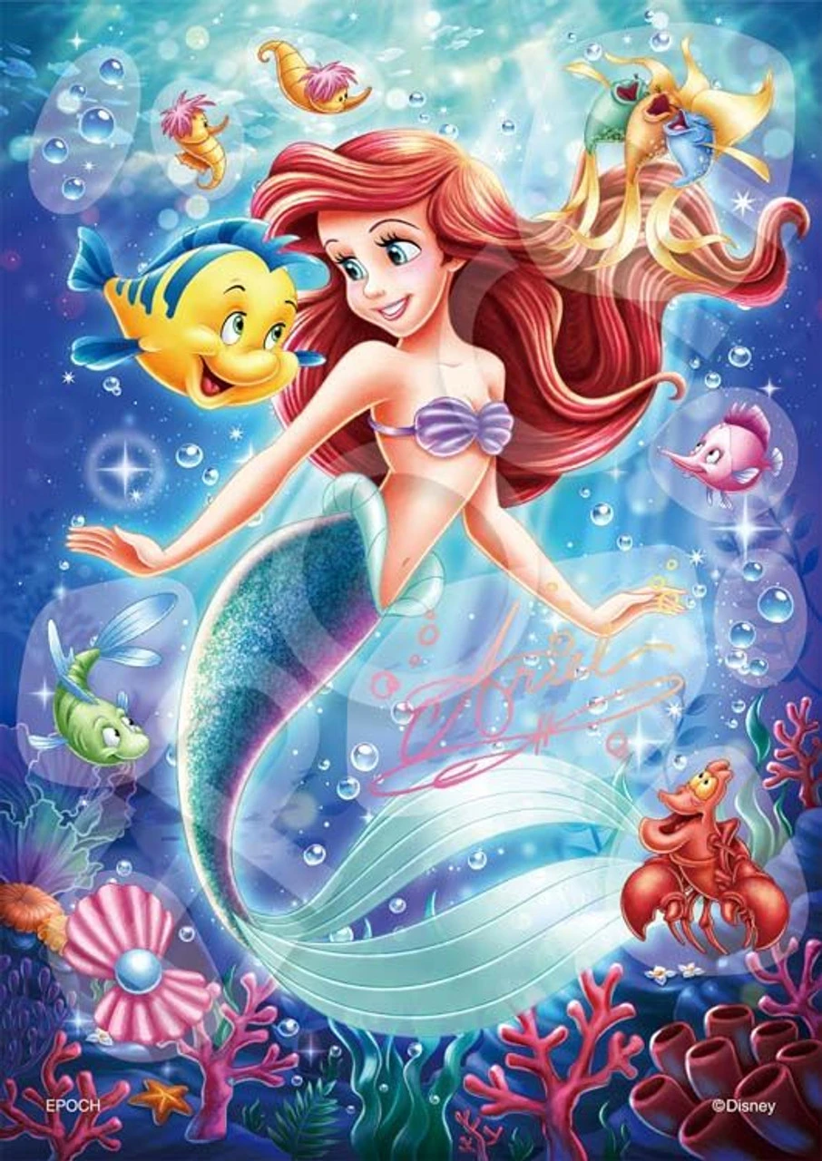 Epoch 72-403 Jigsaw Puzzle Disney Ariel - Jewel Of The Sea - (Decoration Puzzle)(108 Pieces)