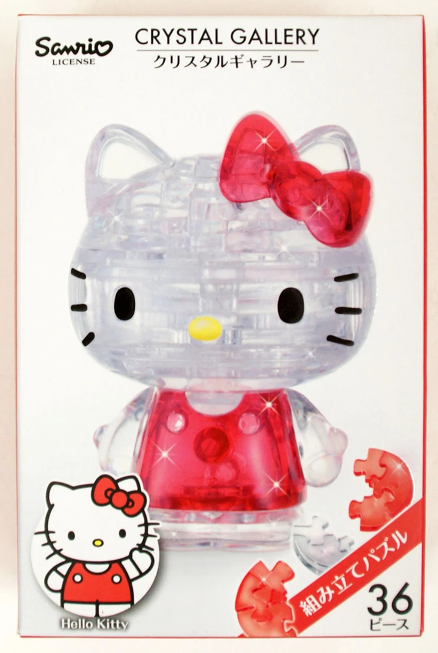 Hanayama Crystal Gallery 3D Puzzle Hello Kitty 4977513076289