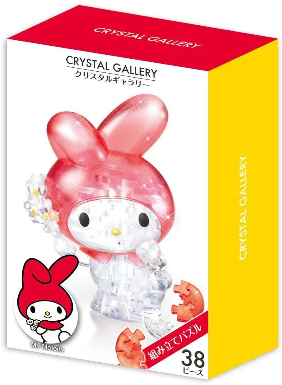 Hanayama Crystal Gallery 3D Puzzle Sanrio My Melody Flower 38 Pieces - Image 3