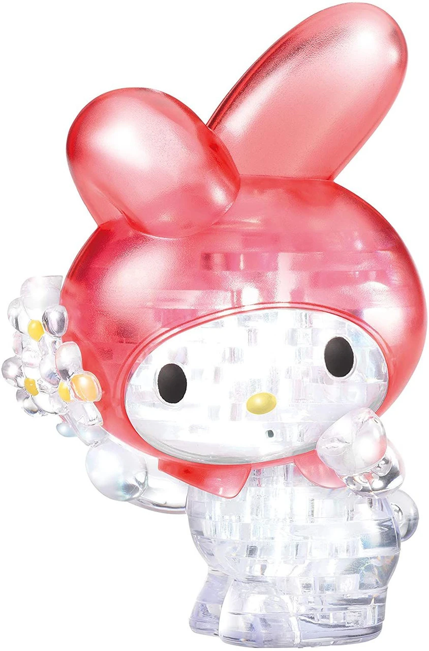 Hanayama Crystal Gallery 3D Puzzle Sanrio My Melody Flower 38 Pieces - Image 4