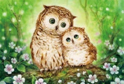 Beverly Jigsaw Puzzle 31-481 Happy Owls Kayomi Harai (1000 Pieces)
